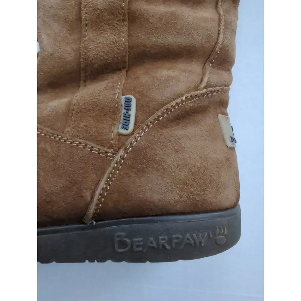 BEARPAW Brown Suede Side Zip 14
